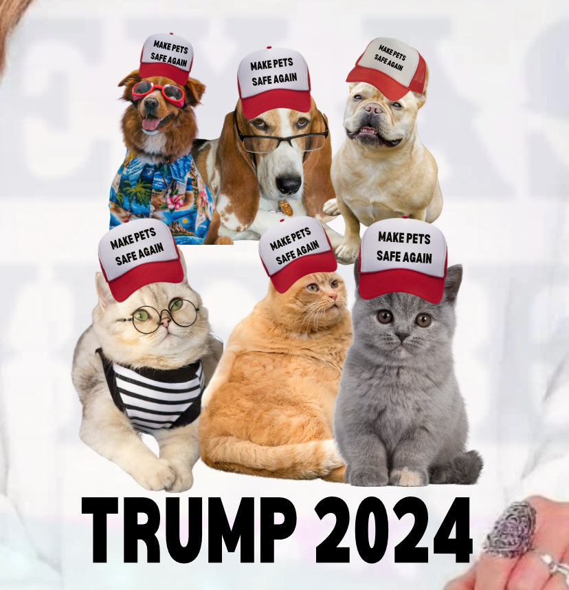 Make Pets Safe Again Crewneck Sweatshirt | 2024 president | 45th president | MAGA | 2024 Election | Republicans for Trump