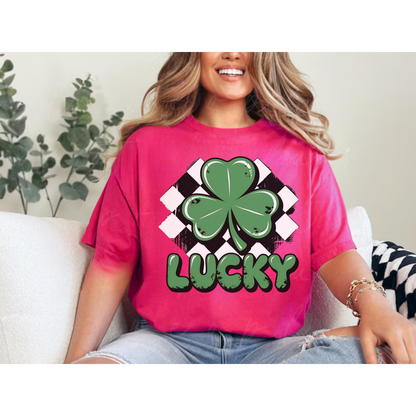 Lucky Shamrock Short Sleeve Tee | St Patrick’s Day Tshirt