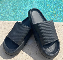 Load image into Gallery viewer, Lightweight Slip-on Women’s Cushion Slides : Beach | Pool | Lake | Everyday
