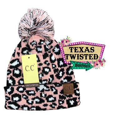 Cheetah C.C Pom Pom Beanie