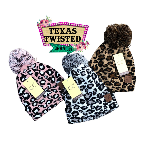 Cheetah C.C Pom Pom Beanie