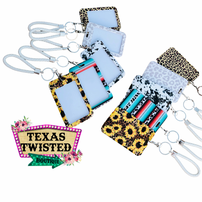 Card Holder with Removable Keychain Wristlet