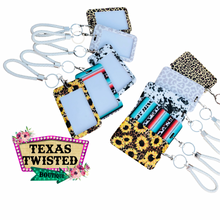 Load image into Gallery viewer, Card Holder with Removable Keychain Wristlet
