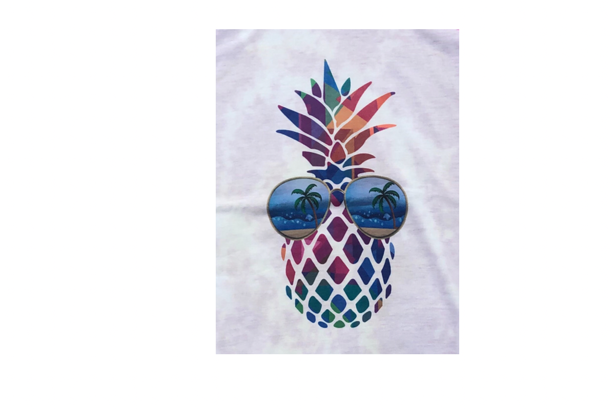 Pineapple  Bleached Tee