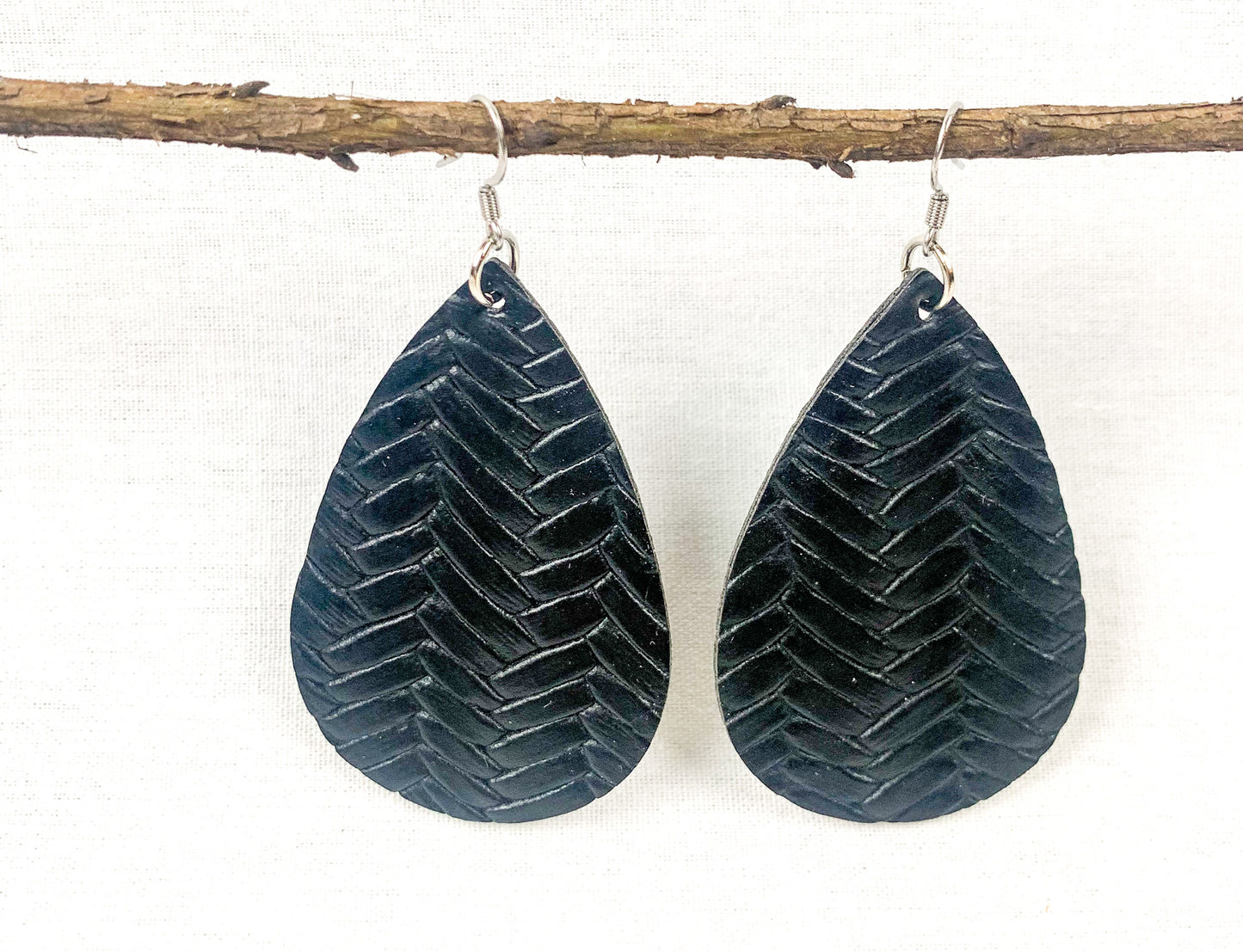 Faux Leather Earrings