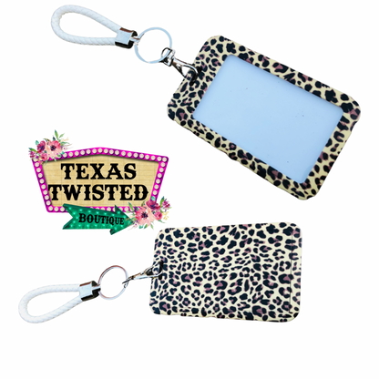 Card Holder with Removable Keychain Wristlet