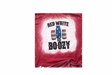 Load image into Gallery viewer, Red White and Boozy Bleached Tee
