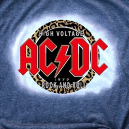 AC/DC Band Bleached Graphic Tee