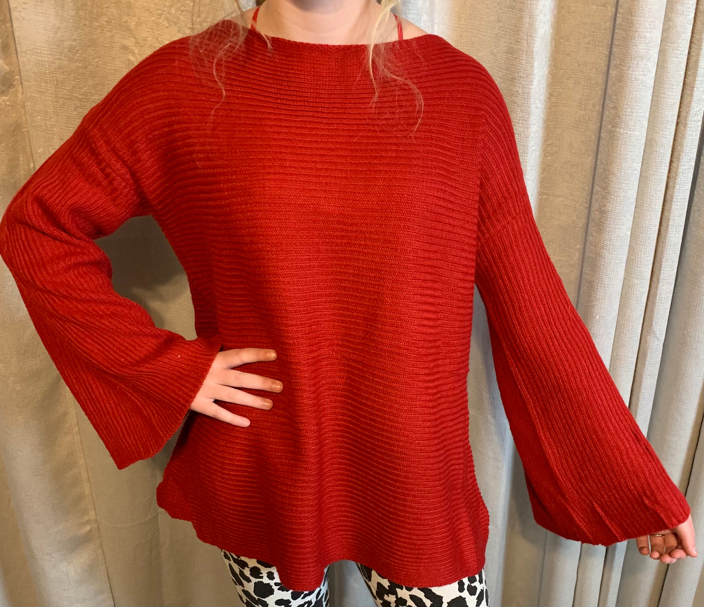 Sweater It in Style Bell Sleeve Sweater