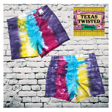 Load image into Gallery viewer, Judy Blue Tie Dye cut off shorts | Mid rise | Denim summer shorts
